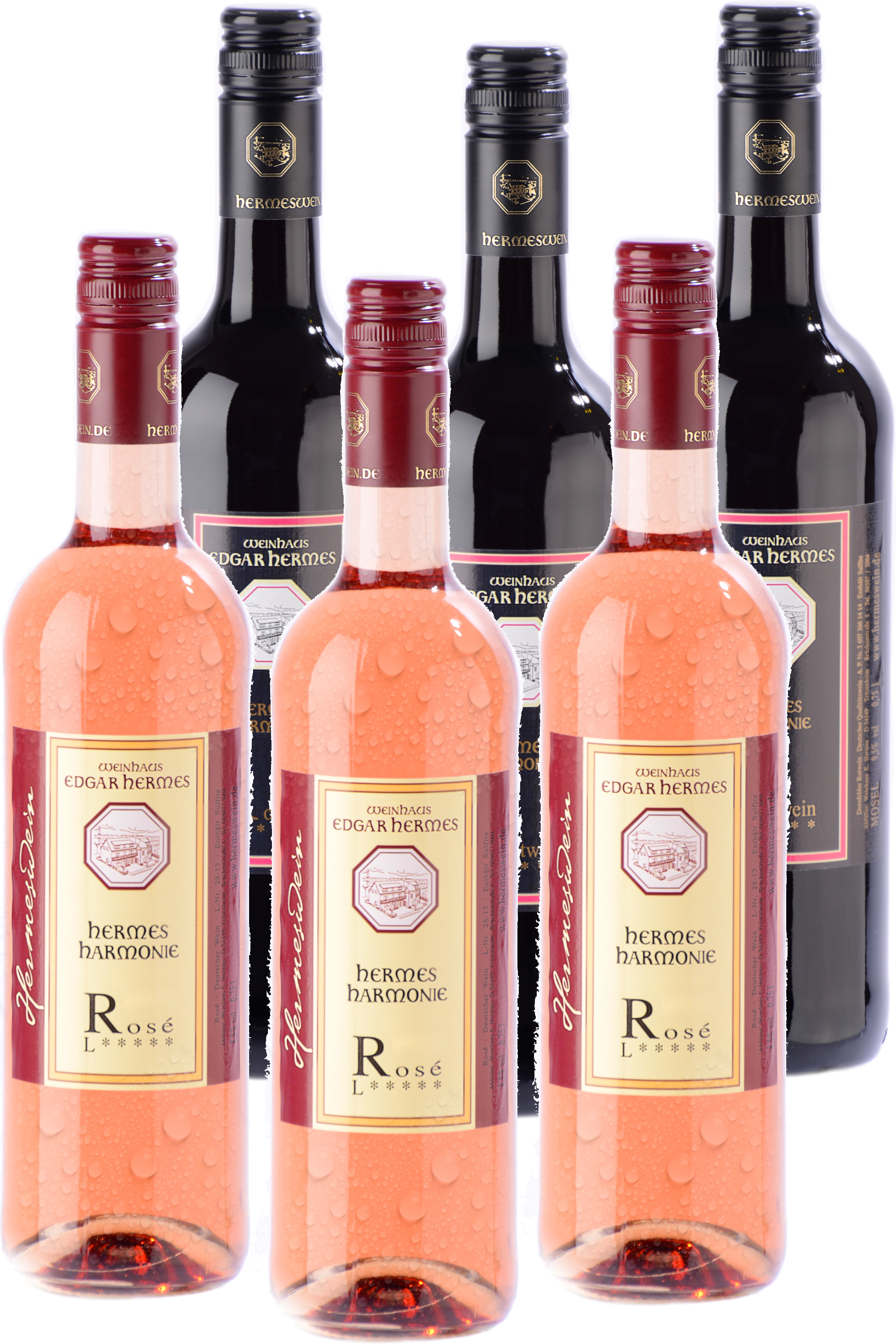 Liebliche Rosé- und Rotweine im Probierpaket